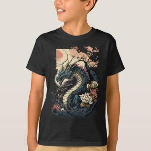 Japanische ästhetische Drache Japanische Kunst Jap T-Shirt