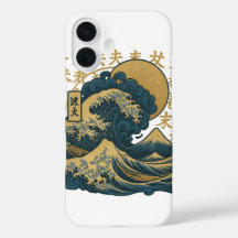 Japanische Ästhetische Ozeanwellen iPhone Abdeckun