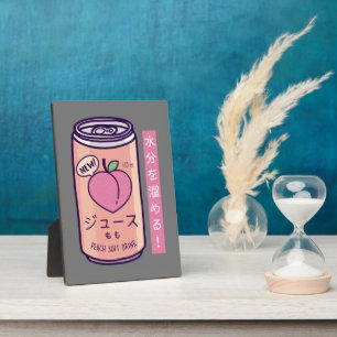 Japanische Ästhetische Pfirsichsaft der 90er Jahre Fotoplatte
