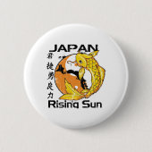 Japanische aufgehende Sonne Button (Vorderseite)