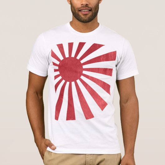 Japanische aufgehende Sonne-Flagge (leicht T-Shirt (Vorderseite)