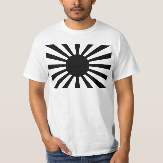 Japanische aufgehende Sonne-Flagge T-Shirt (Vorderseite)