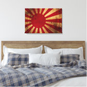 Japanische aufsteigende Sonnenflagge (Not) Leinwanddruck (Insitu (Schlafzimmer))