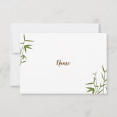 Japanische Bambushochzeit danken Ihnen zu Dankeskarte (Rückseite)