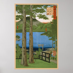 Japanische Bäume Hiroshige Poster Japanische Kunst