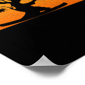 Japanische Bäume Zen buddhistische Orange Sunset B Poster (Ecke)