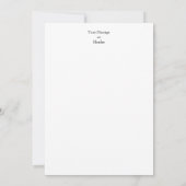 Japanische Baumspreizen unter einem schleichenden Dankeskarte (Rückseite)