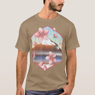 Japanische Bergbahn Sakura Japan Blumenkirsche Ver T-Shirt