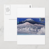 Japanische Berge um die 1800er Postkarte (Vorne/Hinten)