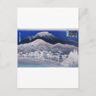 Japanische Berge um die 1800er Postkarte