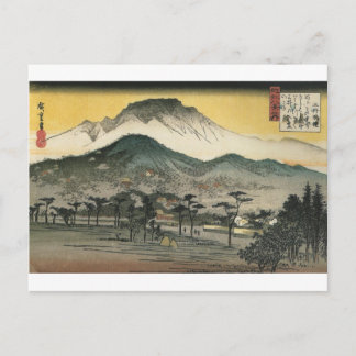 Japanische Berge um die 1800er Postkarte
