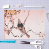 JAPANISCHE BIRD ZU EINEM BRANCHENZEILBUCH SEIDENPAPIER (Handwerk)