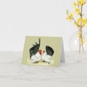 Japanische Blacktail Bantams Karte (Gelbe Blume)