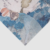 JAPANISCHE BLAU UND WEISSE DRUCKE DES ZENTRALTISSU SEIDENPAPIER (Ausschnitt)