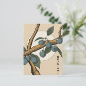 Japanische Blaubeeren Postkarte (Stehend Vorderseite)
