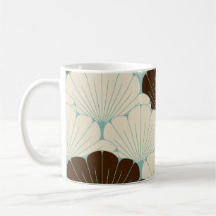 Japanische blaue Blattkachel Kaffeetasse