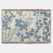 Japanische Blue Leaf-Blume Decke (Vorderseite)