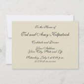 Japanische Blue Leaf-Blume Einladung (Rückseite)