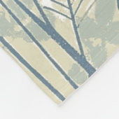 Japanische Blue Leaf-Blume Fleecedecke (Ecke)