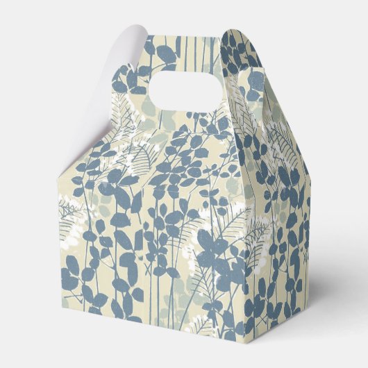 Japanische Blue Leaf-Blume Geschenkschachtel (Rückseite)