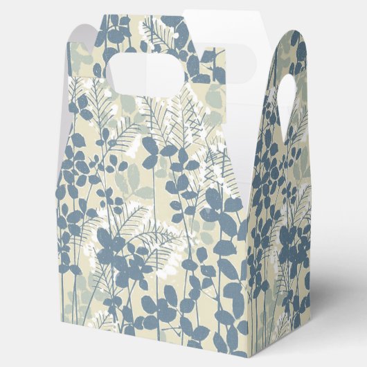 Japanische Blue Leaf-Blume Geschenkschachtel (Geöffnet)