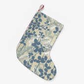 Japanische Blue Leaf-Blume Kleiner Weihnachtsstrumpf (Vorderansicht (hängend))