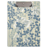 Japanische Blue Leaf-Blume Klemmbrett (Vorderseite)