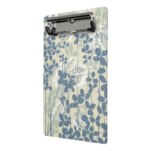 Japanische Blue Leaf-Blume Mini Klemmbrett (Gewinkelt2)