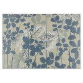 Japanische Blue Leaf-Blume Schneidebrett (Vorderseite)