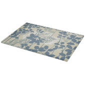 Japanische Blue Leaf-Blume Schneidebrett (Ecke)