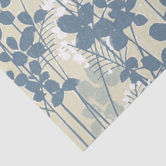 Japanische Blue Leaf-Blume Seidenpapier (Ausschnitt)