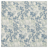 Japanische Blue Leaf-Blume Stoff (Muster)