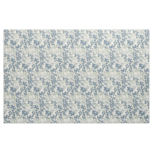 Japanische Blue Leaf-Blume Stoff (Fat Quarter (45,7 x 55,9 cm))