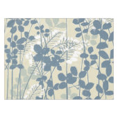Japanische Blue Leaf-Blume Tischdecke (Vorderseite (Horizontal))