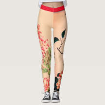 JAPANISCHE BLUME ART DRUCKTE LEGGINGS