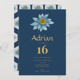 Japanische Blume Einladung