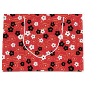 Japanische Blume Große Geschenktüte (Vorderseite)