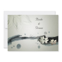 Japanische Blume Hochzeitseinladung