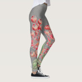 JAPANISCHE BLUME IN PINK UND GRAU-Leggings Leggings (Rechts)