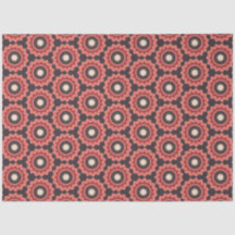 Japanische Blume in Rot und Schwarz