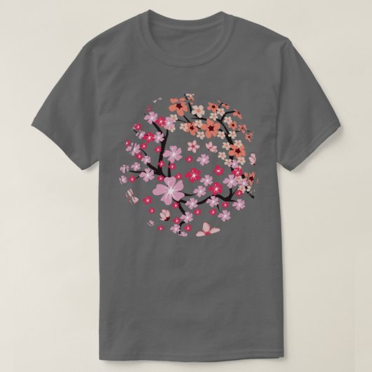 Japanische Blume Japan Sakura Cherry Blossom T-Shirt (Design vorne)