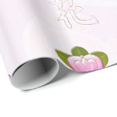 Japanische Blume Jeweled Geschenkpapier (Rolleneckpunkt)