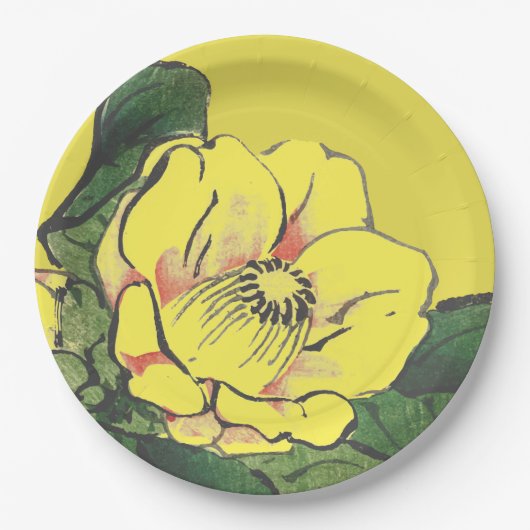 JAPANISCHE BLUME PAPPTELLER (Vorderseite)