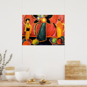 Japanische Blume Poster (Küche)