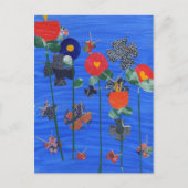 Japanische Blume Postkarte (Vorderseite)