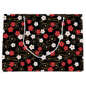 Japanische Blume Sakura Cherry Blossom Große Geschenktüte (Vorderseite)