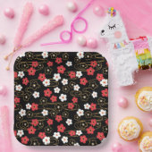 Japanische Blume Sakura Cherry Blossom Pappteller (Party)