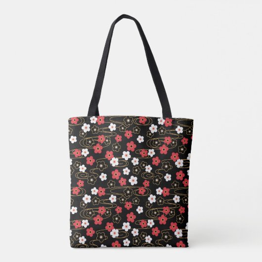 Japanische Blume Sakura Cherry Blossom Tasche (Rückseite)