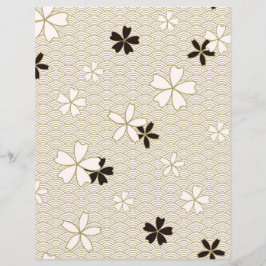 Japanische Blume - Scrapbook Paper | Elegant Flora