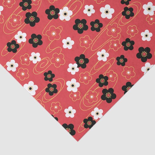 Japanische Blume Seidenpapier (Ausschnitt)